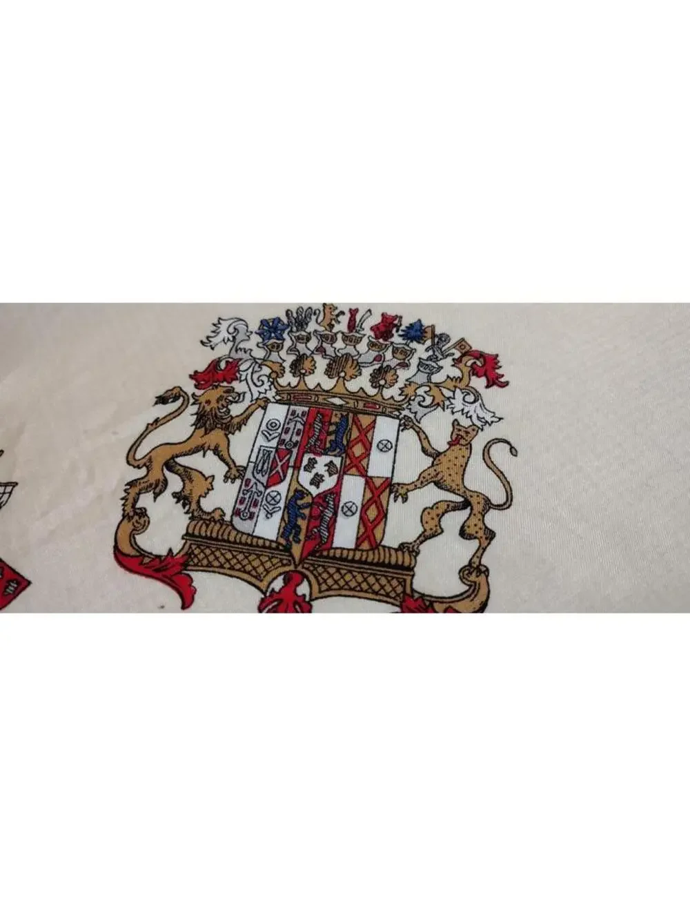 PURA SETA Pure Silk Men's Scarf 1940s 30s Regency Monarch European World War II